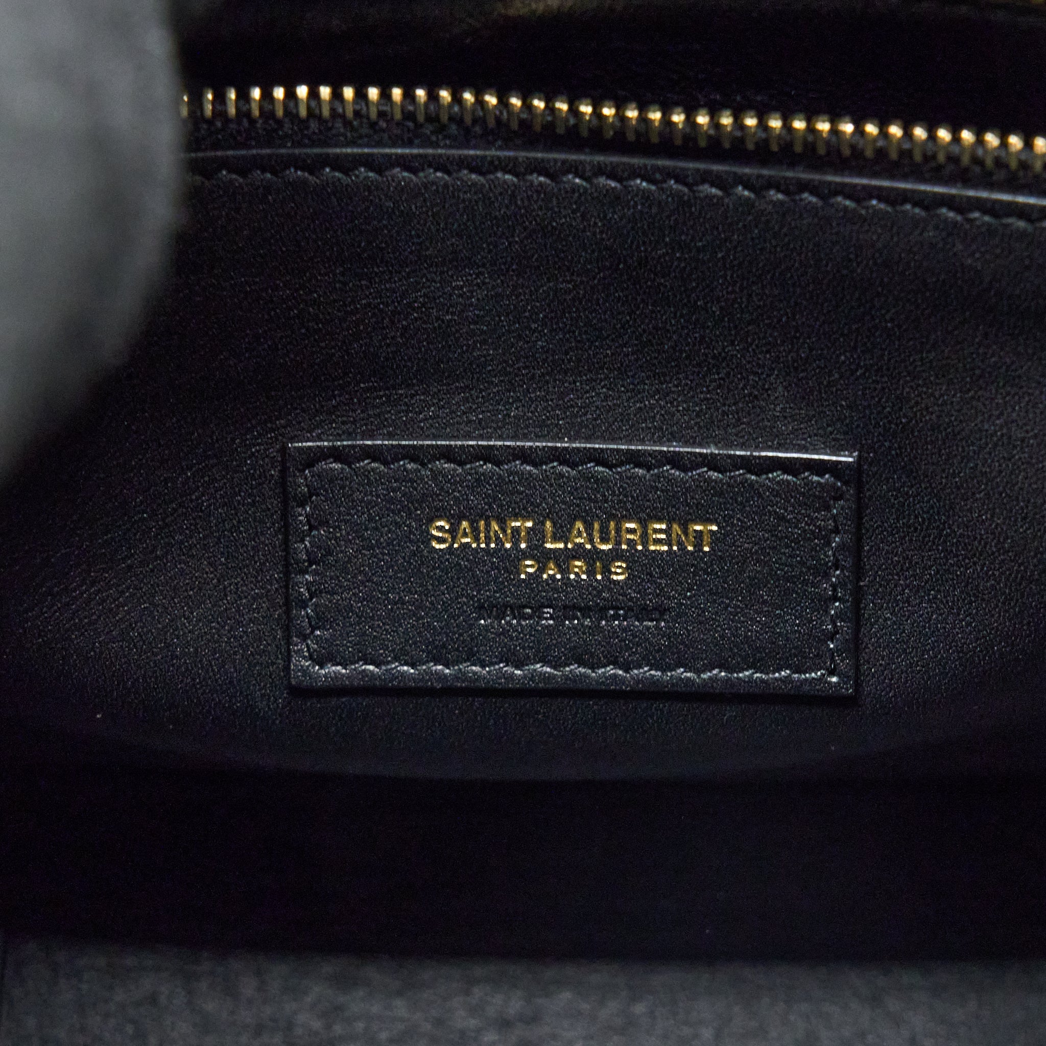 SAINT LAURENT LE 5 A 7 SOFT SMALL BAG IN SMOOTH CALFSKIN BLACK BRUSHED GHW