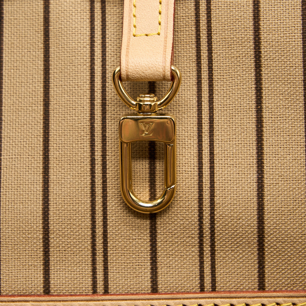LOUIS VUITTON NEVERFULL MM MONOGRAM CANVAS / BEIGE LGHW