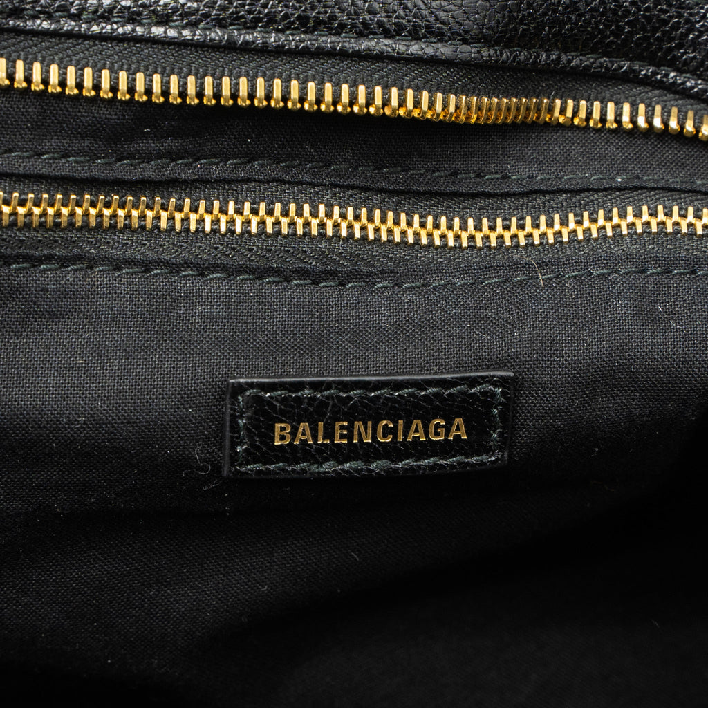 BALENCIAGA CLASSIC CITY BAG LEATHER BLACK GHW