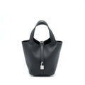 HERMES PICOTIN 18 LOCK BAG CLEMENCE EBENE SHW