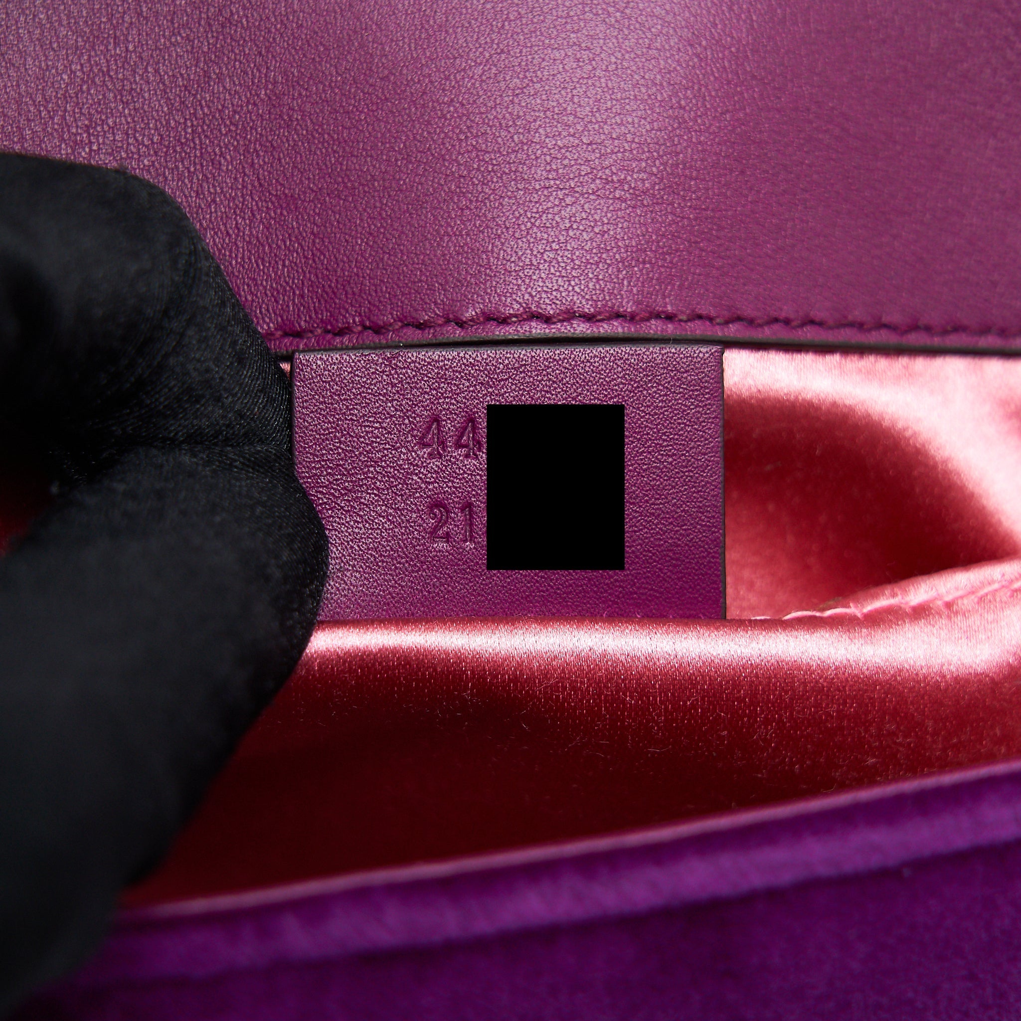 GUCCI MINI MARMONT BAG VELVET PURPLE GHW