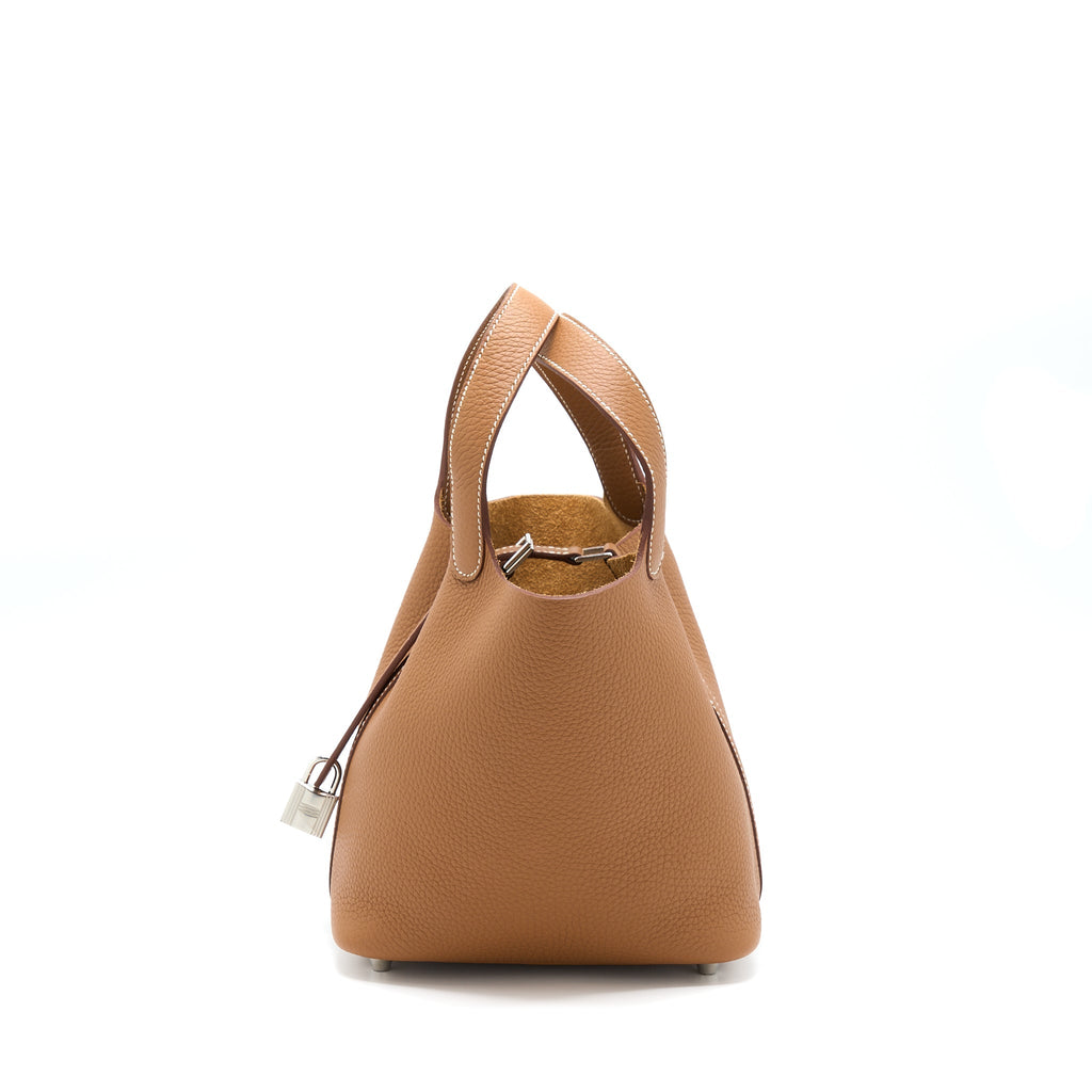 HERMES PICOTIN 18 LOCK BAG CLEMENCE GOLD SHW