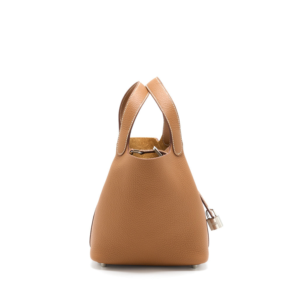 HERMES PICOTIN 18 LOCK BAG CLEMENCE GOLD SHW