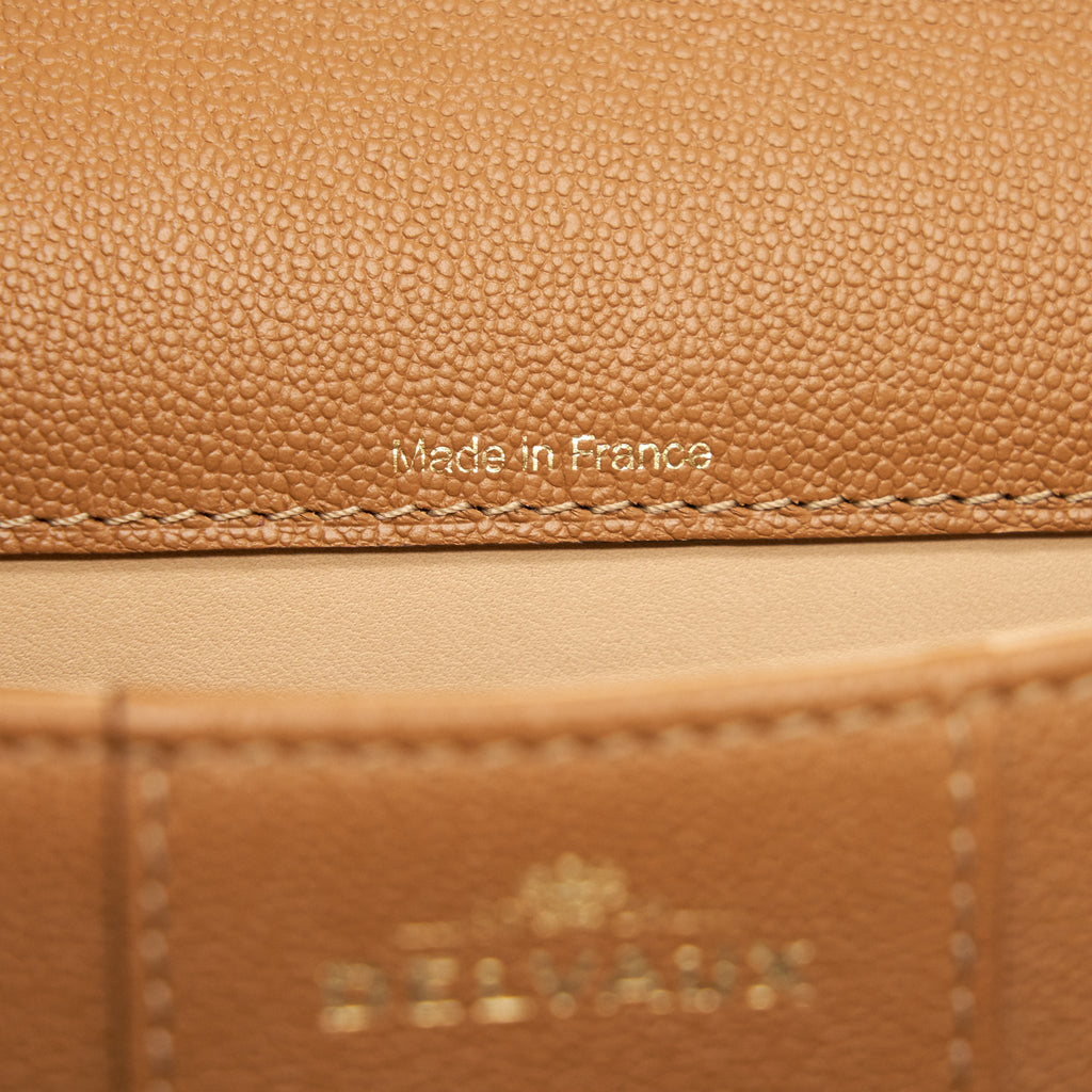 DELVAUX MINI BRILLIANT BAG GRAINED CALFSKIN GOLD GHW