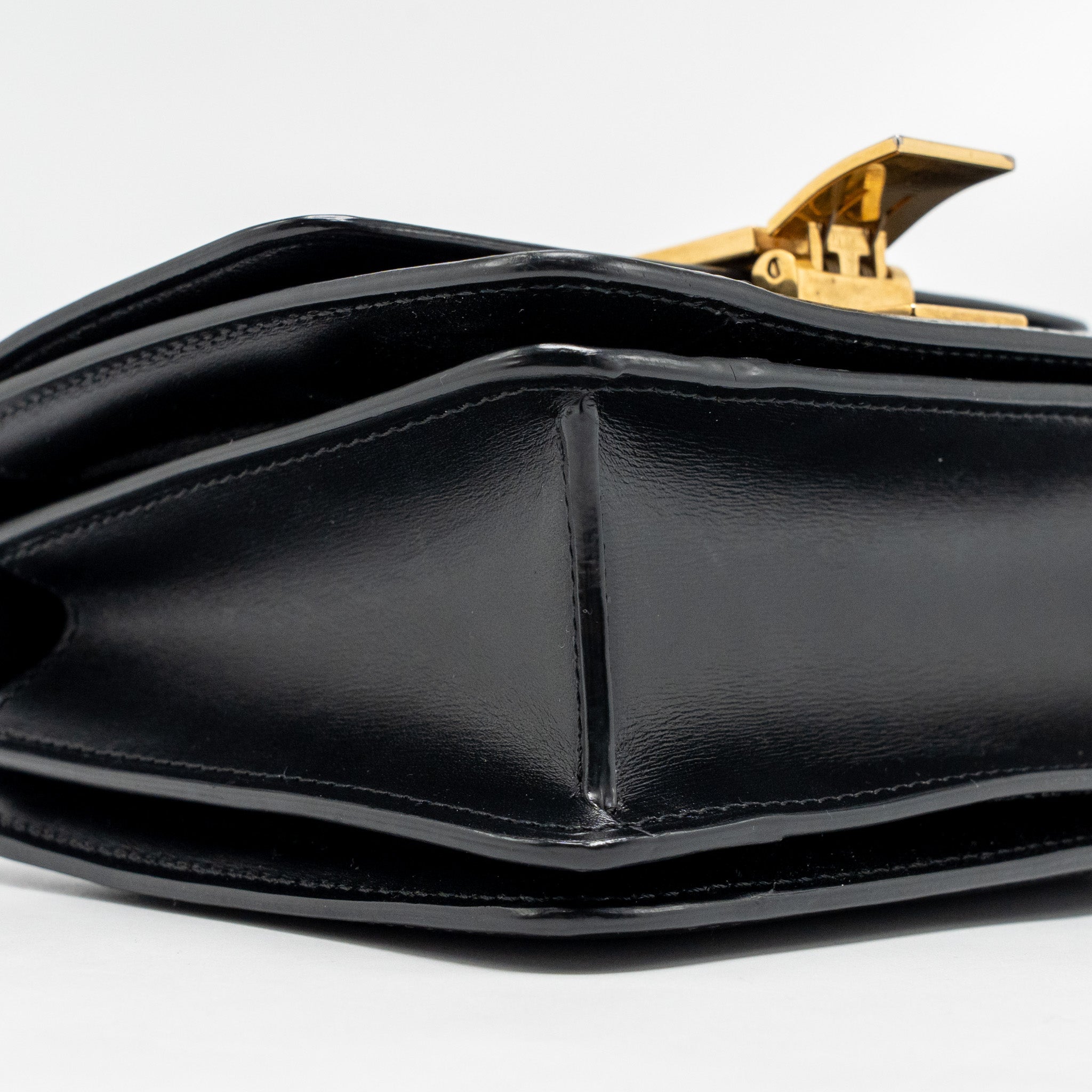 CELINE MINI CLASSIC BOX BAG CALFSKIN BLACK GHW