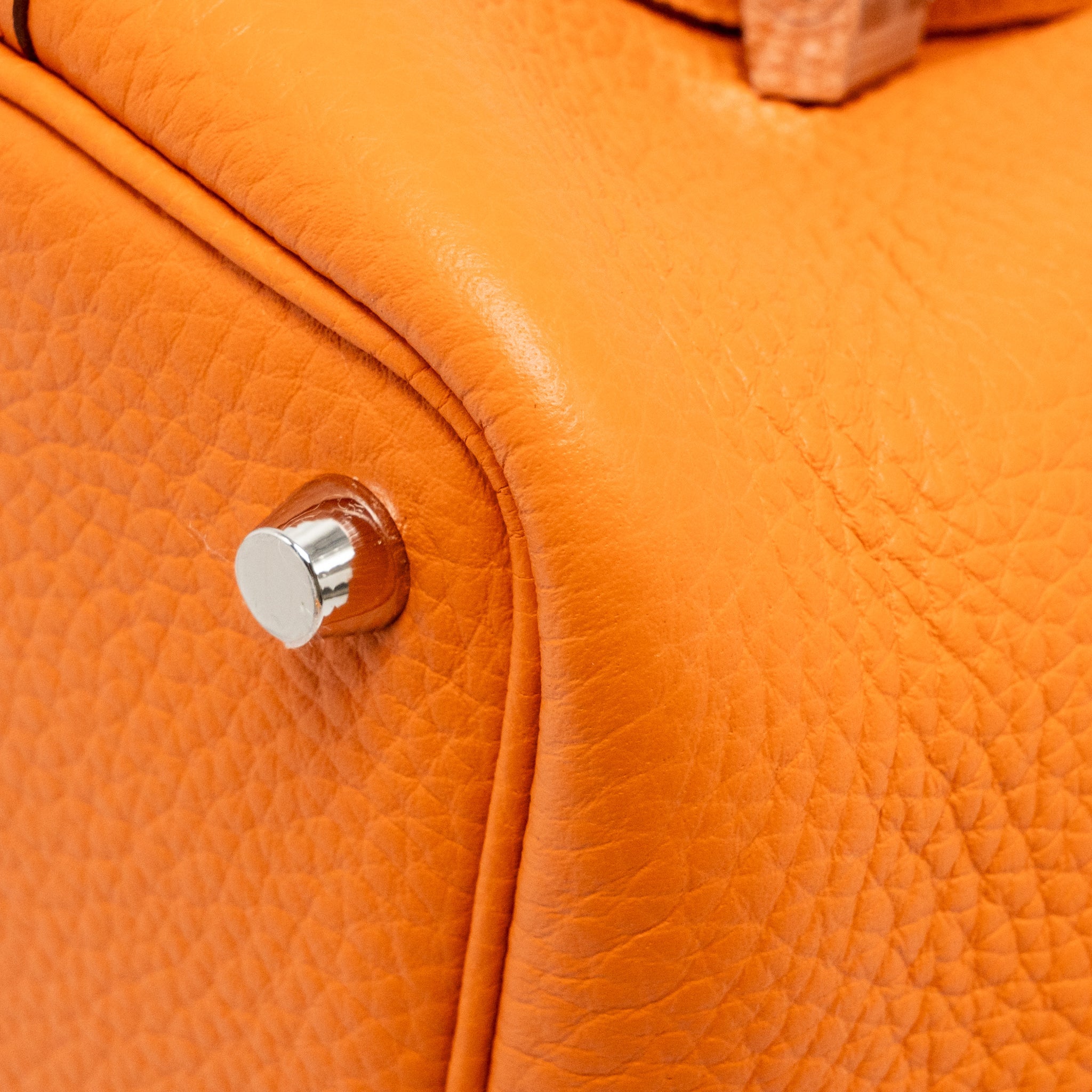 HERMES PICOTIN 18 LOCK BAG CLEMENCE ORANGE SHW