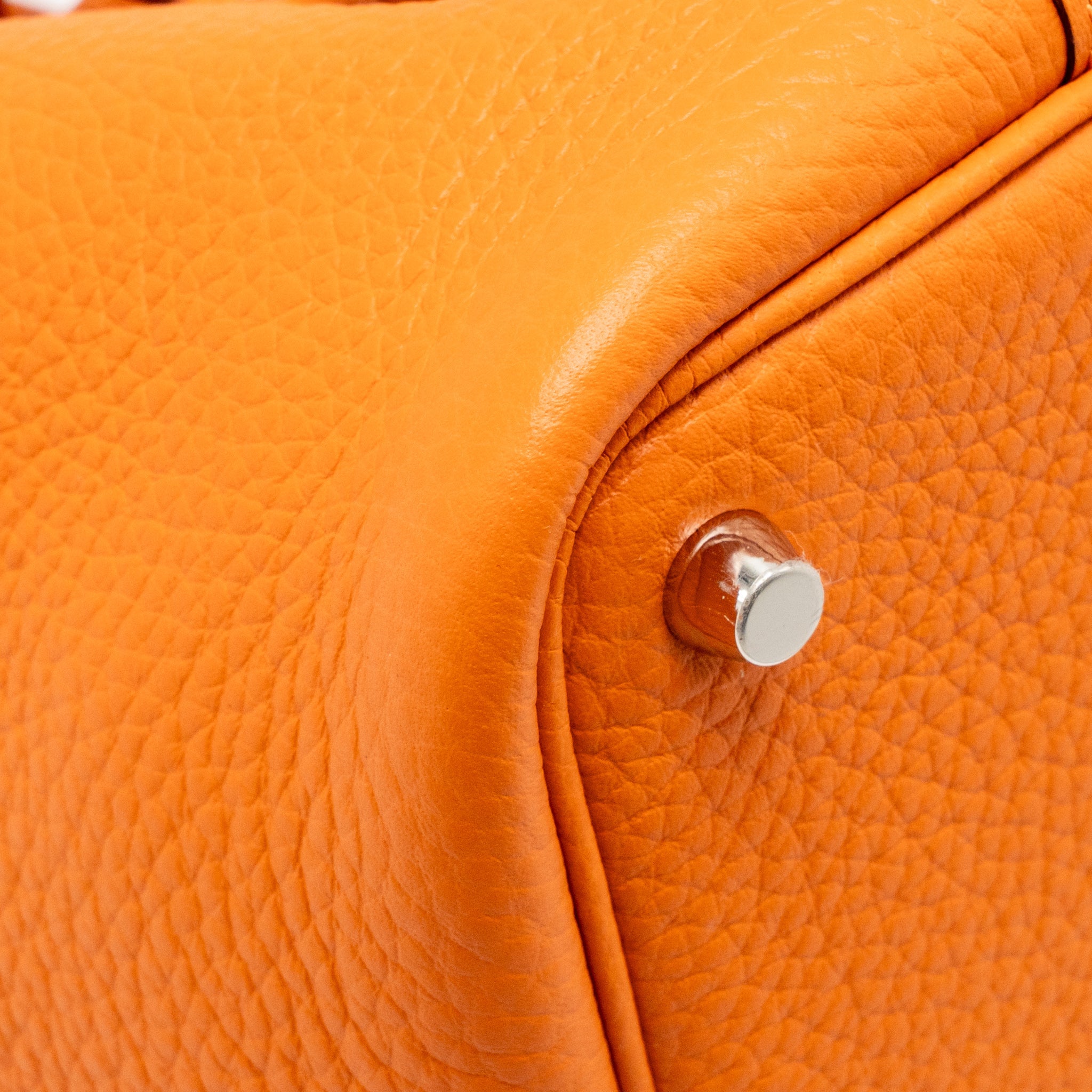 HERMES PICOTIN 18 LOCK BAG CLEMENCE ORANGE SHW