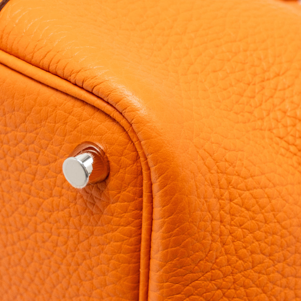 HERMES PICOTIN 18 LOCK BAG CLEMENCE ORANGE SHW
