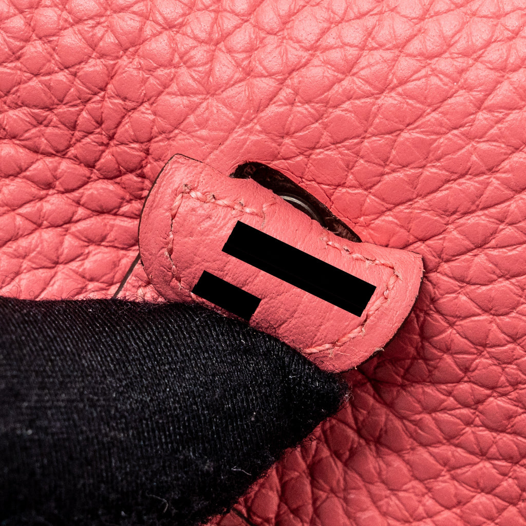 HERMES MINI EVELYNE CLEMENCE ROSE WITH MULTICOLOR STRAP SHW