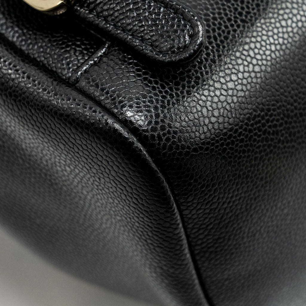 CHANEL AFFINITY BACKPACK CAVIAR BLACK LGHW (MICROCHIP)