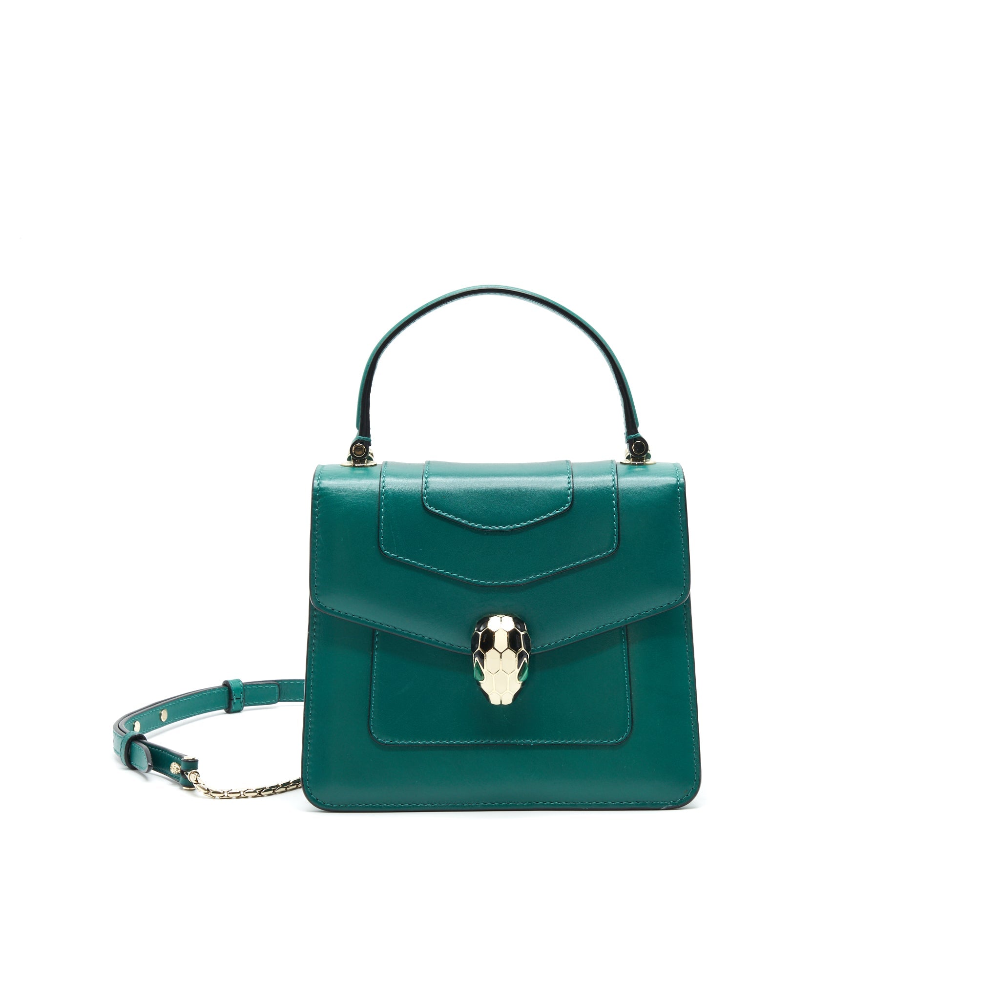 BVLGARI SERPENTI FOREVER CROSSBODY BAG GREEN