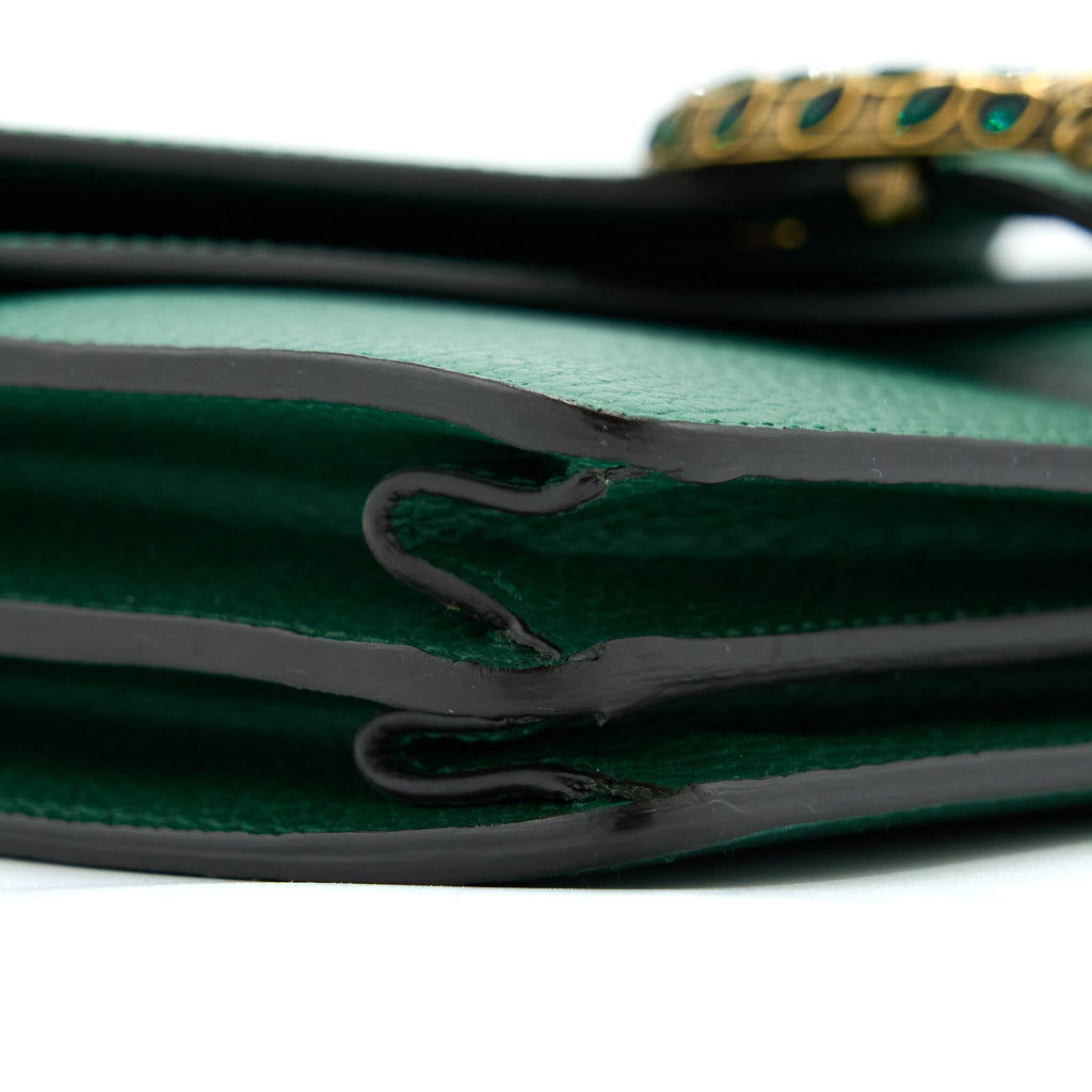GUCCI SMALL DIONYSUS BAG GREEN MULTICOLOUR HARDWARE