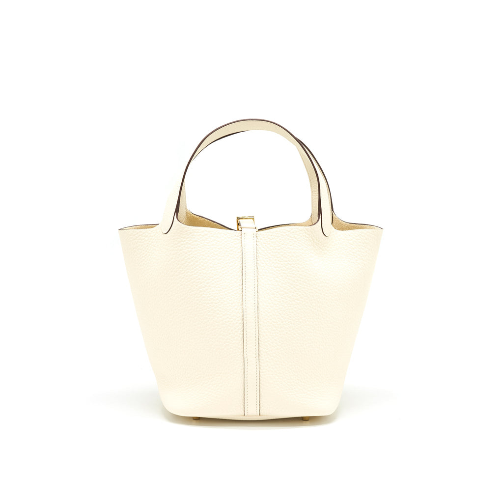 HERMES PICOTIN 22 LOCK BAG I2 NATA GHW