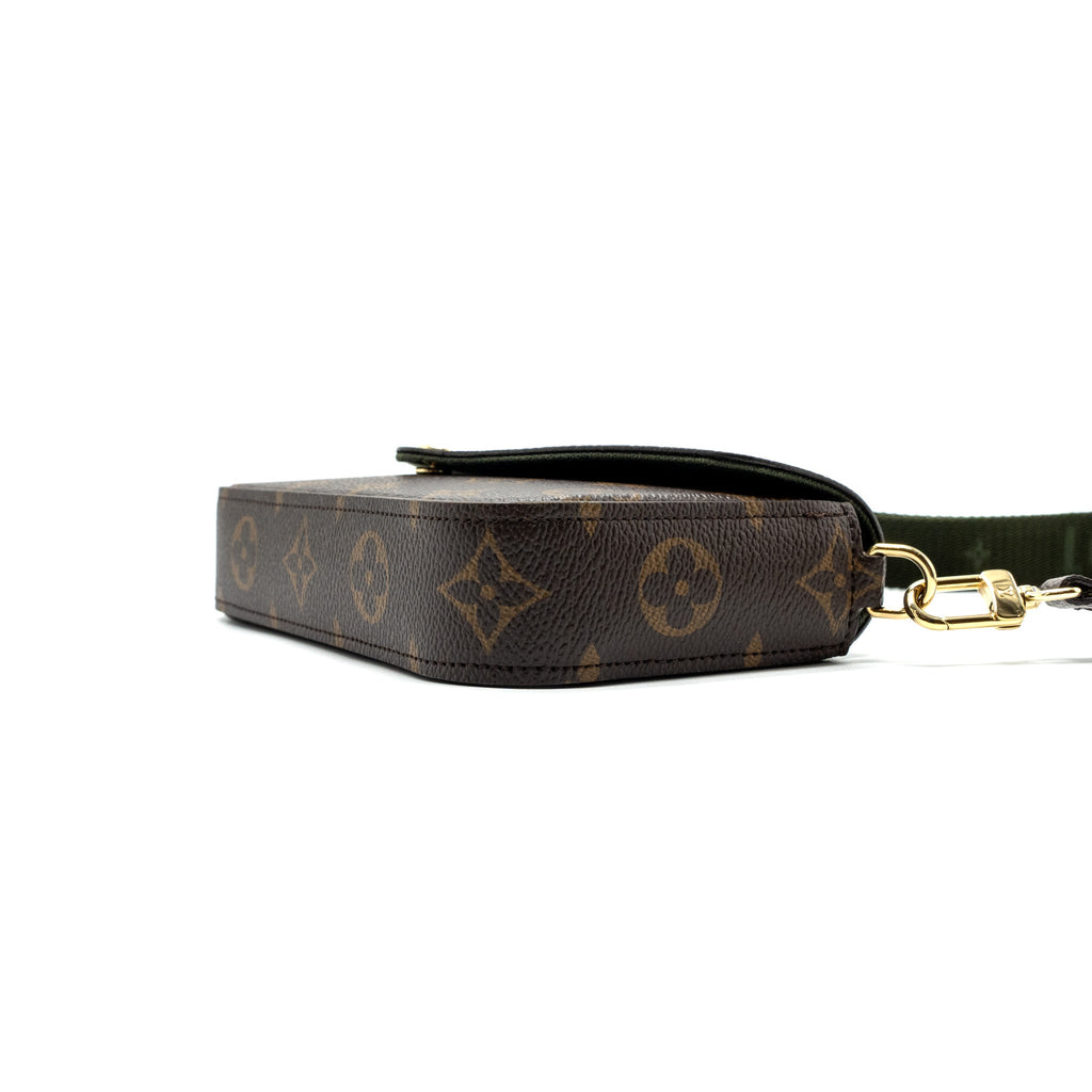 LOUIS VUITTON FELICIE STRAP & GO MONOGRAM CANVAS GHW (NEW VERSION)