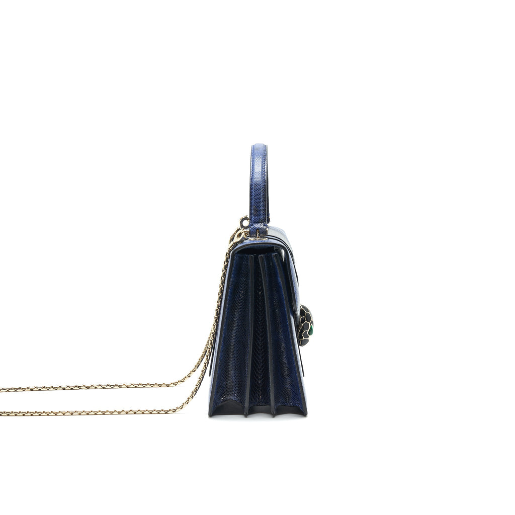 BVLGARI SERPENTI FOREVER CROSSBODY BAG DARK BLUE