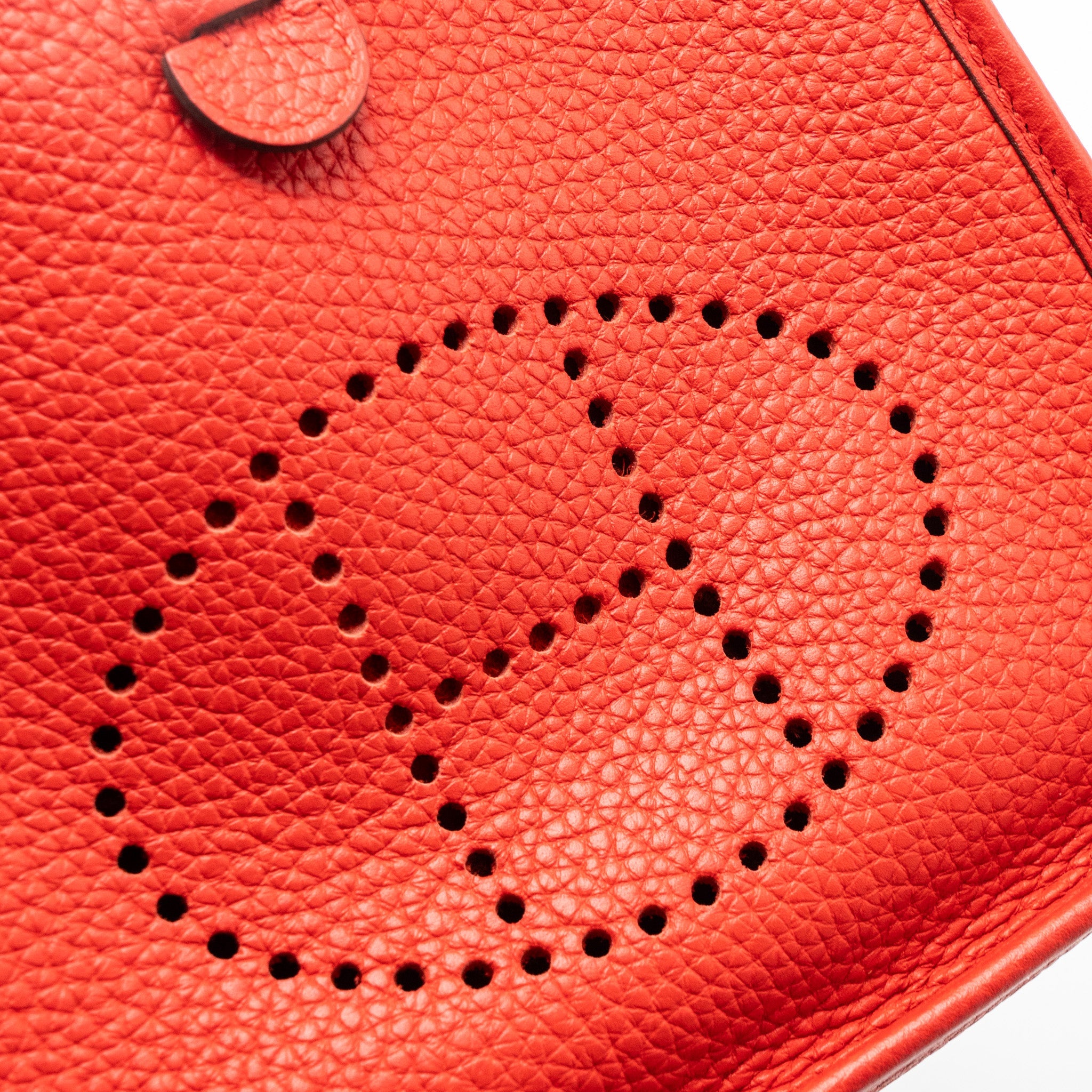 HERMES MINI EVELYNE CLEMENCE ROUGE DE COEUR GHW