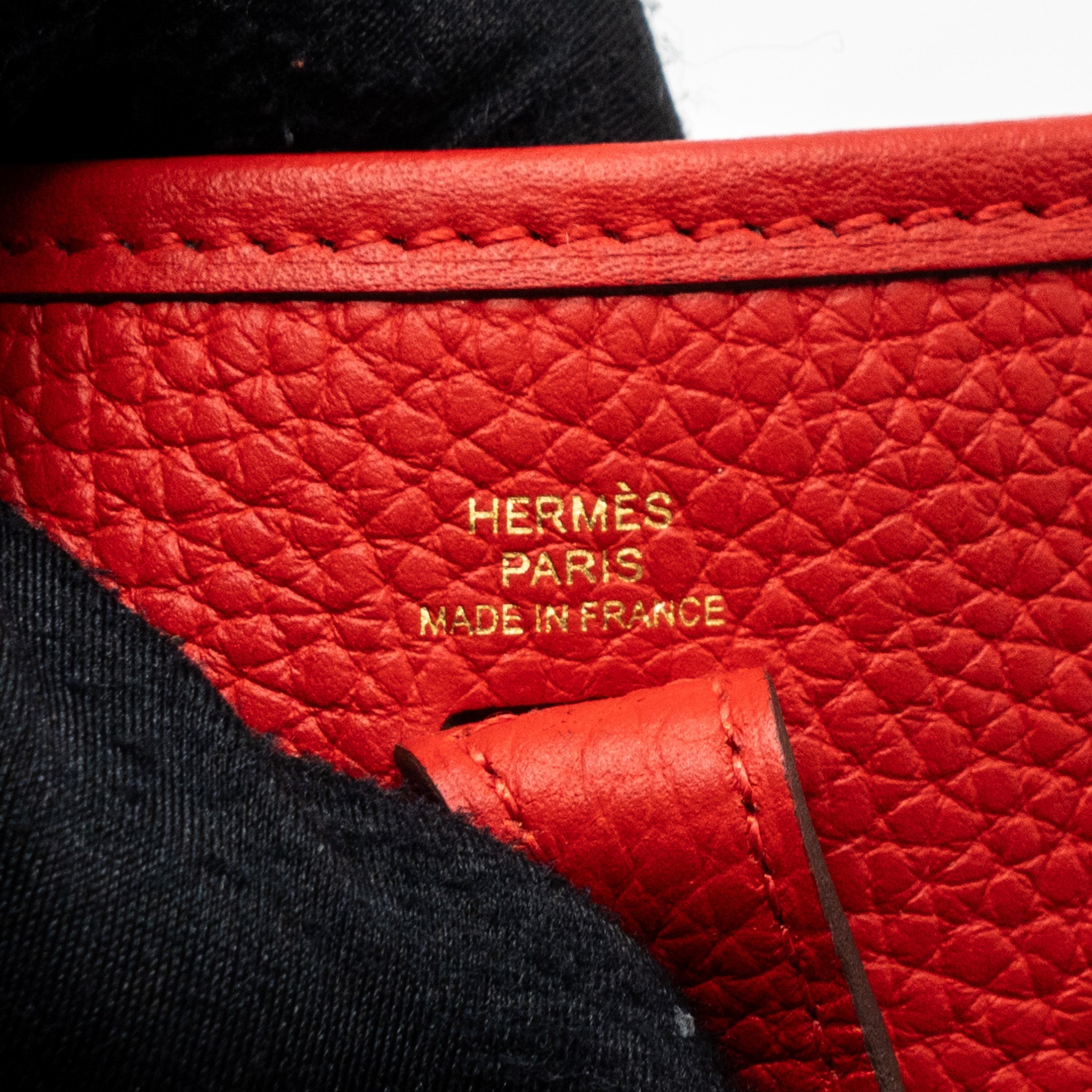 HERMES MINI EVELYNE CLEMENCE ROUGE DE COEUR GHW
