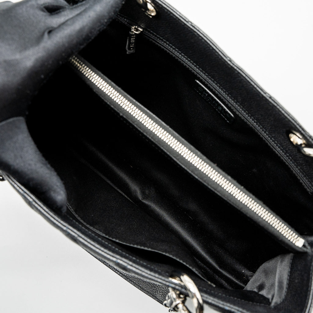 CHANEL GRAND SHOPPING TOTE/GST CAVIAR BLACK SHW