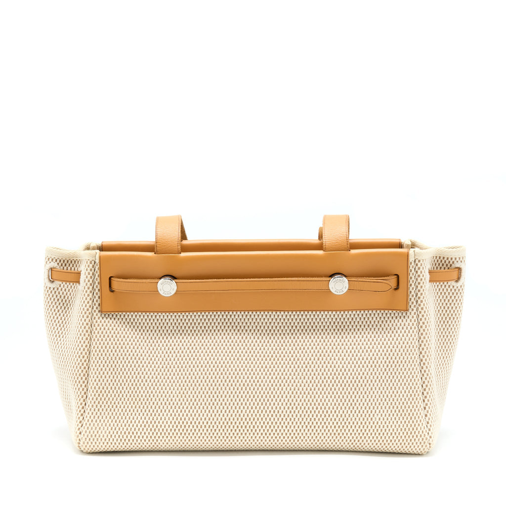 HERMES VINTAGE CLOTH TOTE WITH EXCHANGE POCKET SHW