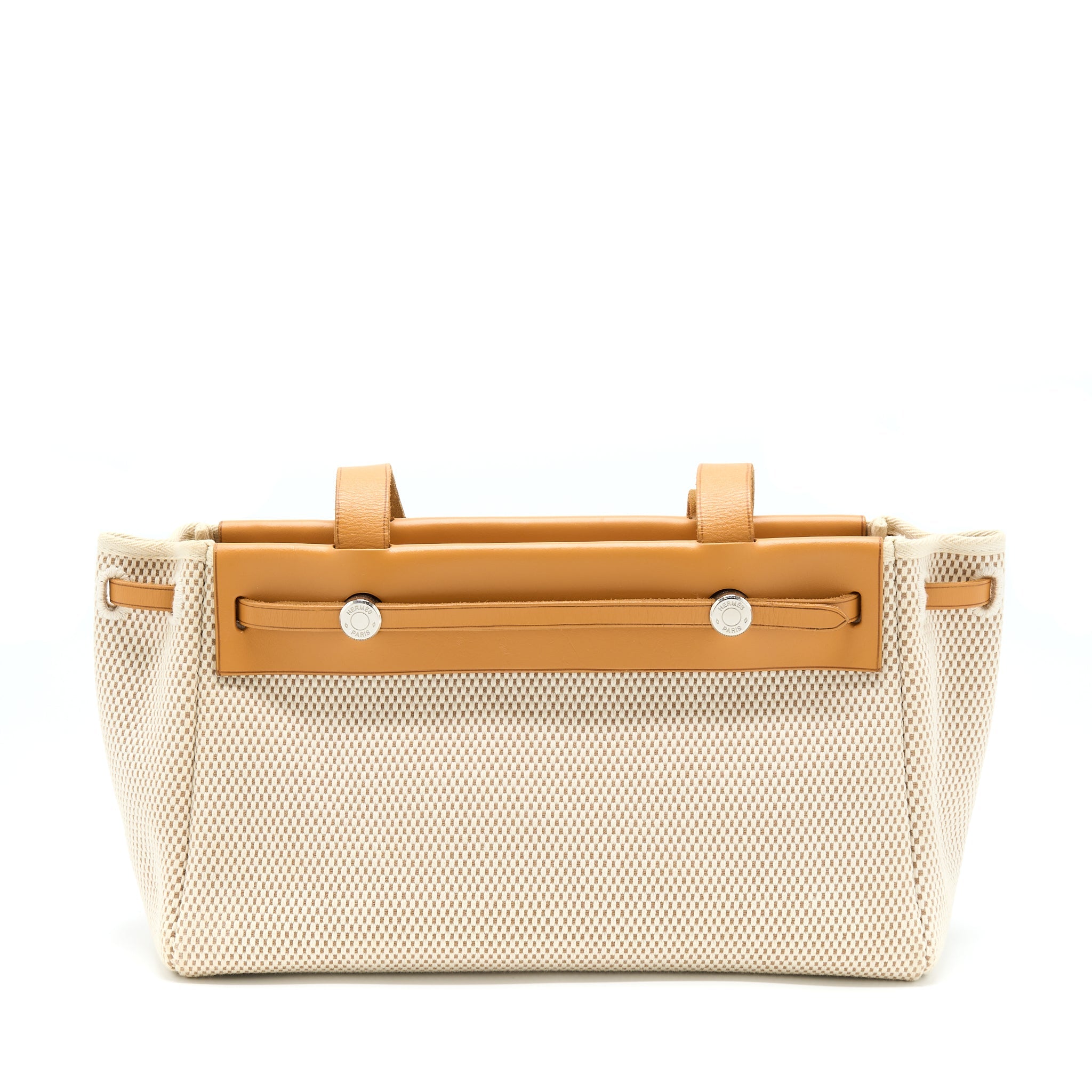 HERMES VINTAGE CLOTH TOTE WITH EXCHANGE POCKET SHW