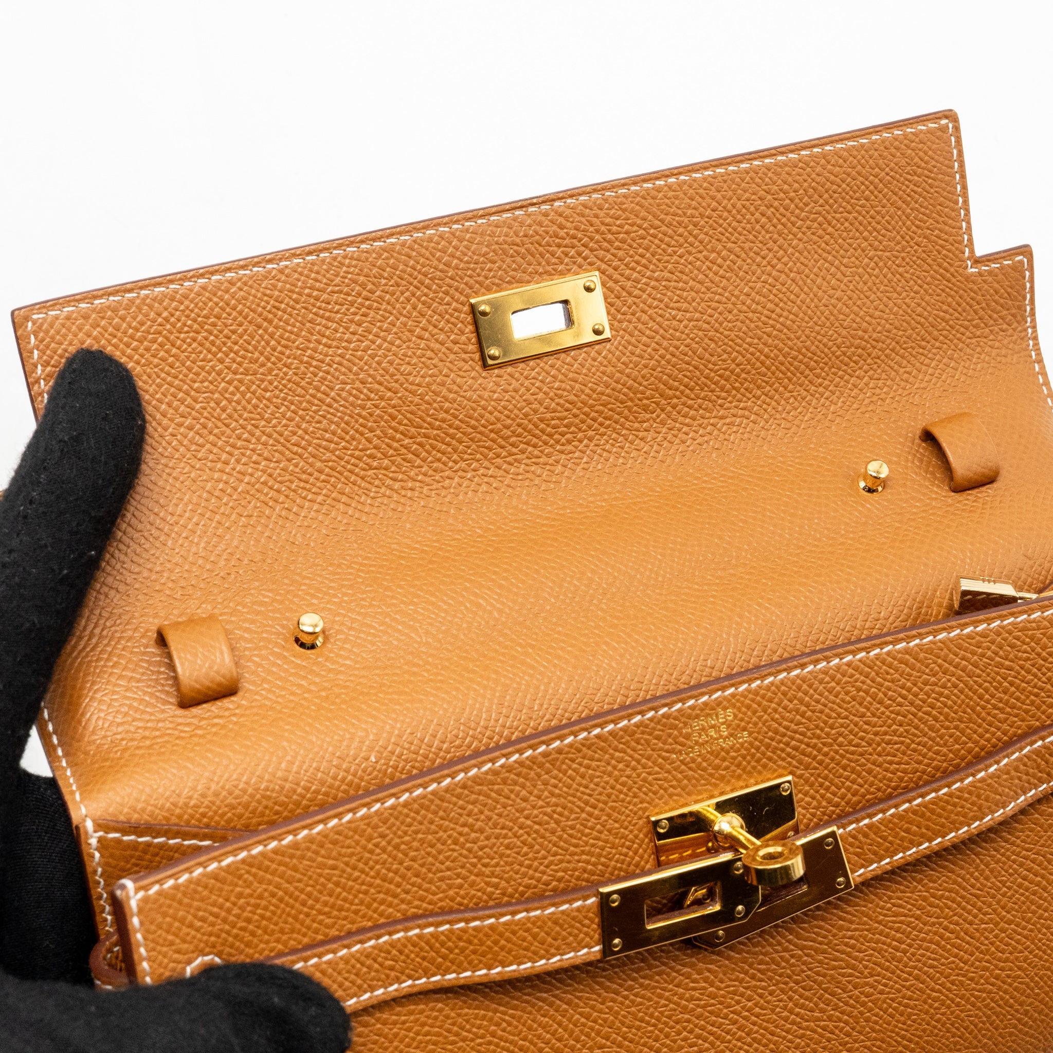 HERMES KELLY TO GO EPSOM GOLD GHW