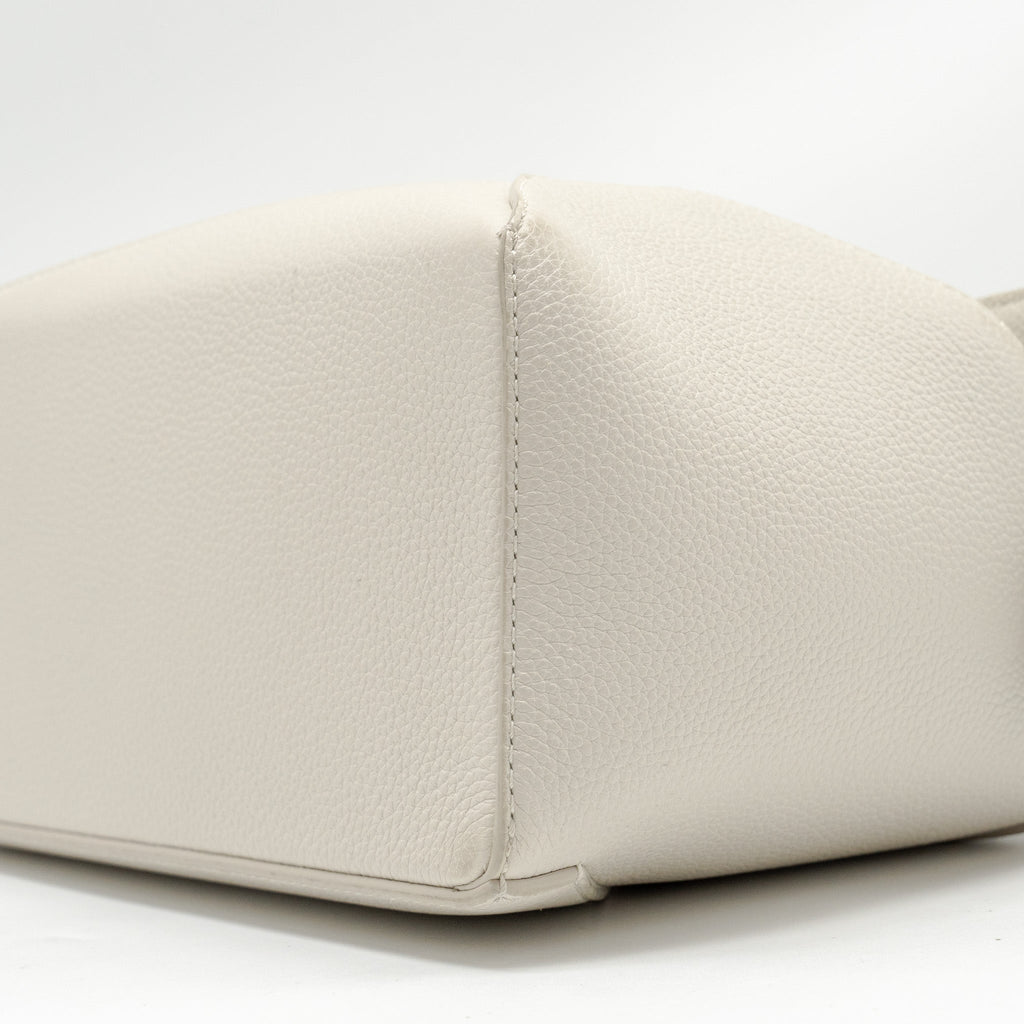 LOEWE SMALL PUZZLE BAG GRAINED CALFSKIN WHITE SHW