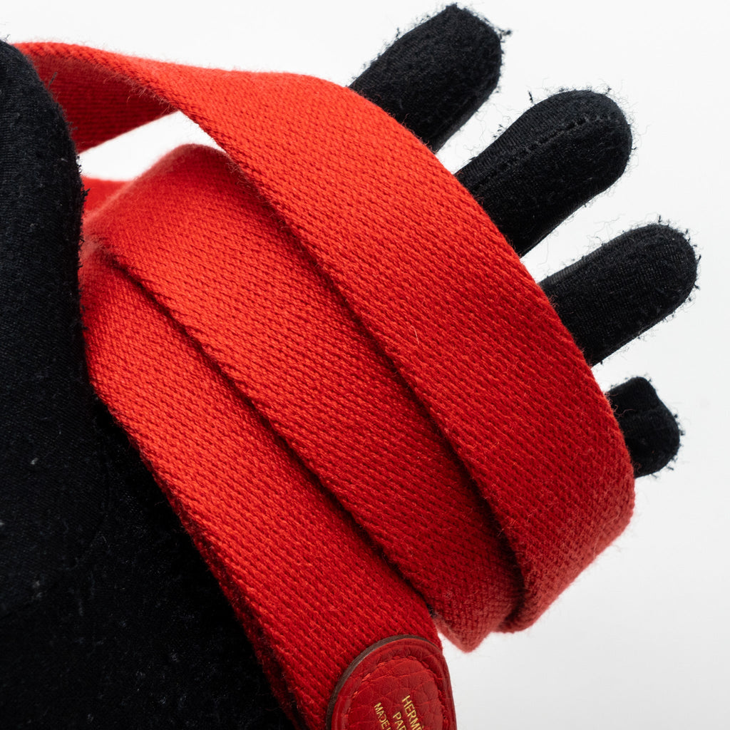 HERMES MINI EVELYNE CLEMENCE ROUGE DE COEUR GHW