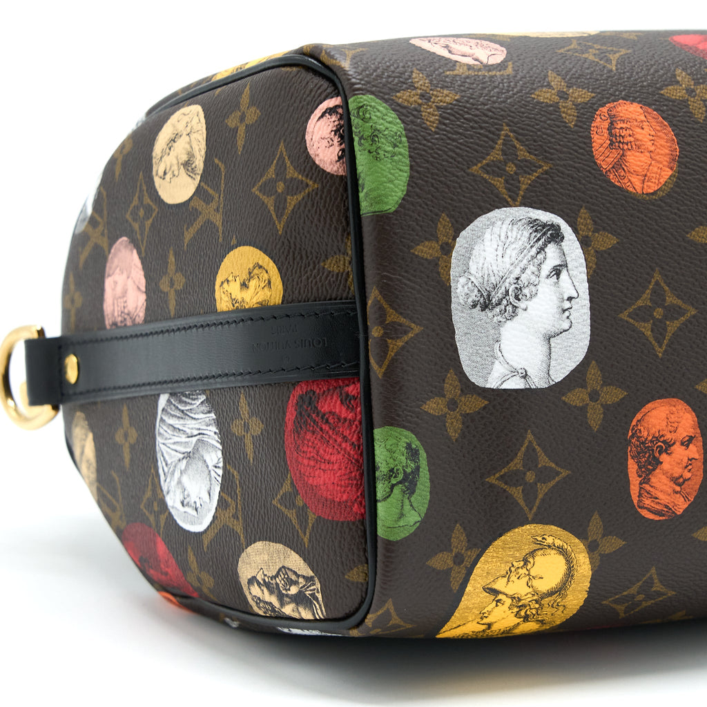 LOUIS VUITTON X FORNASETTI SPEEDY BANDOULIERE 25 MULTICOLOUR MONOGNRAM CANVAS GHW (NEW VERSION)