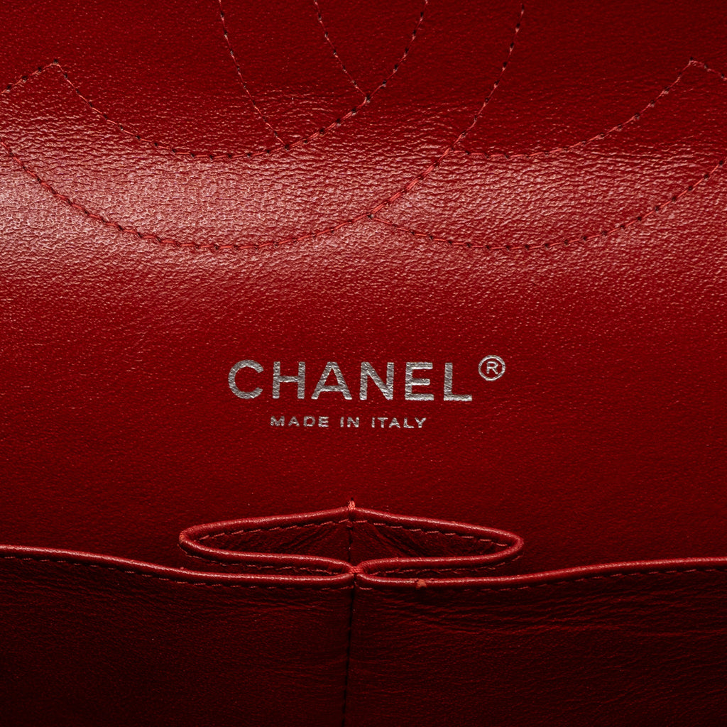 CHANEL CLASSIC JUMBO DOUBLE FLAP BAG CAVIAR RED SHW