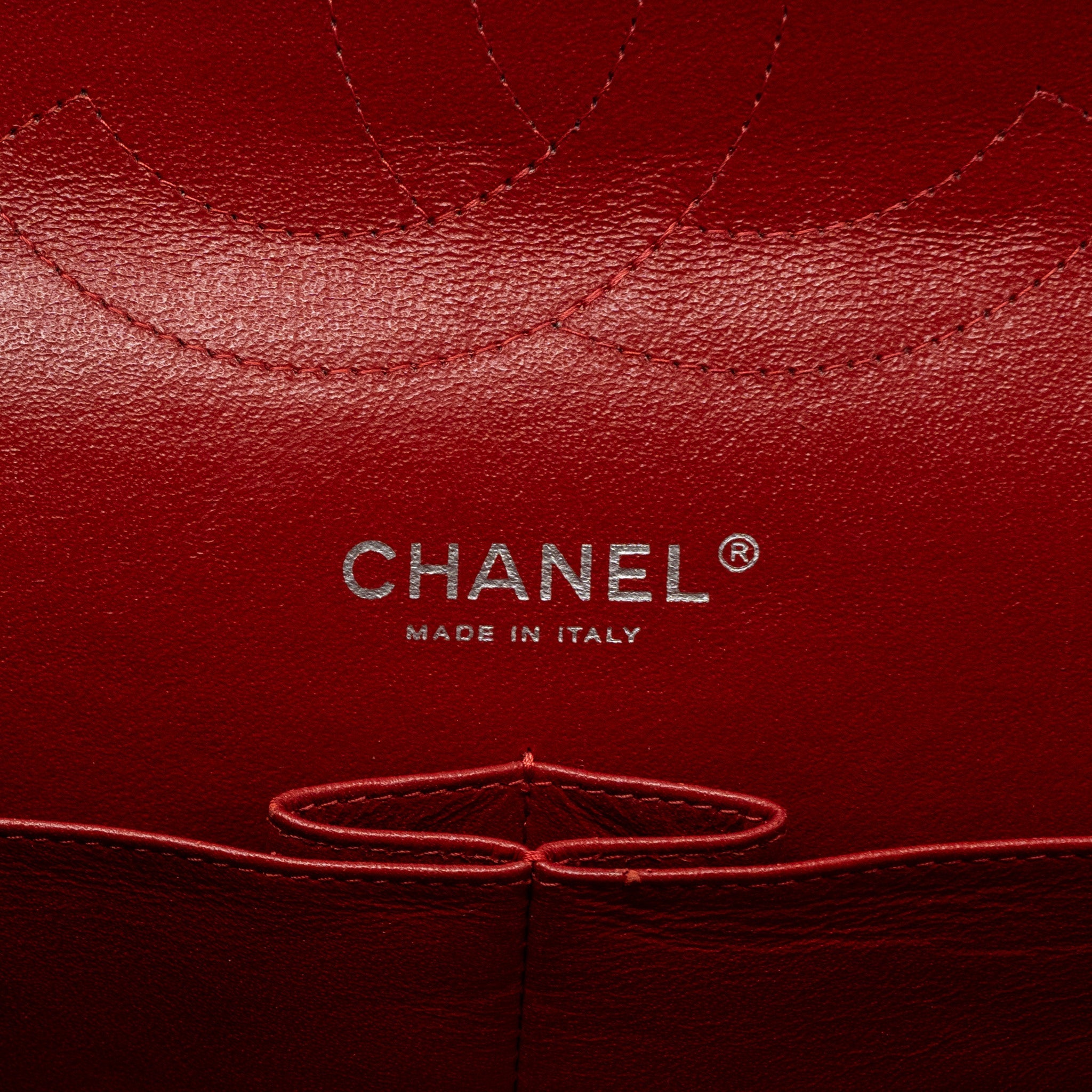 CHANEL CLASSIC JUMBO DOUBLE FLAP BAG CAVIAR RED SHW