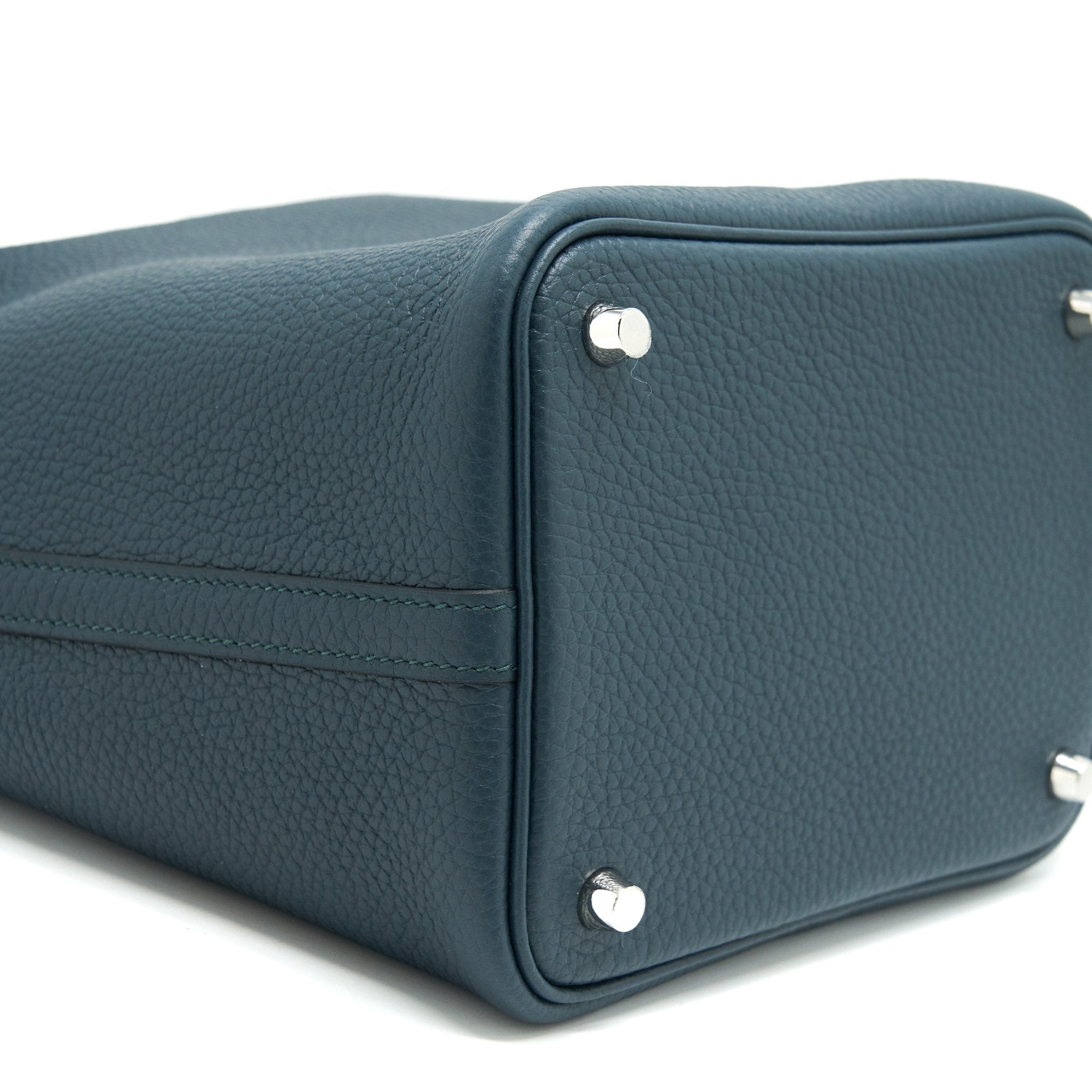 HERMES PICOTIN 18 LOCK BAG 6O VERT CYPRES SHW