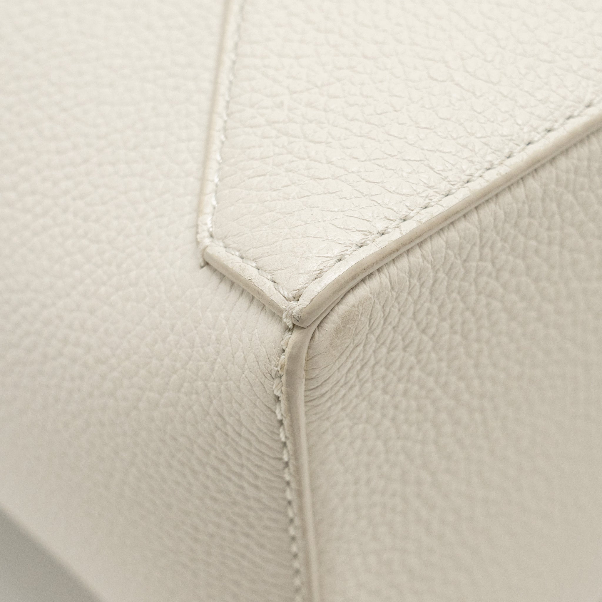 LOEWE SMALL PUZZLE BAG GRAINED CALFSKIN WHITE SHW