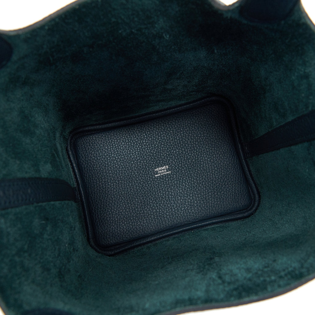 HERMES PICOTIN 18 LOCK BAG 6O VERT CYPRES SHW