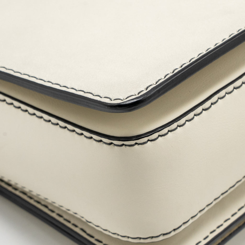DIOR DIOREVOLUTION FLAP BAG CALFSKIN WHITE SHW