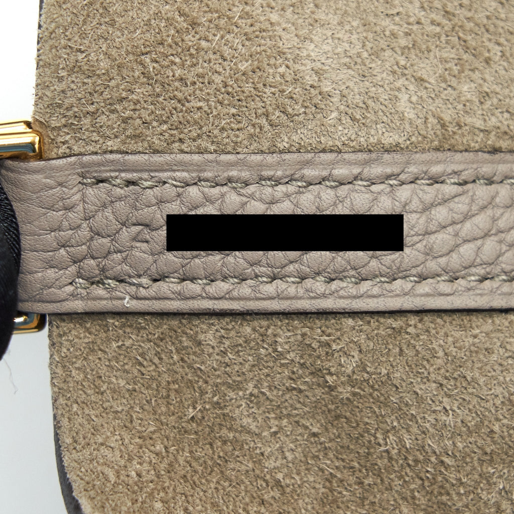 HERMES PICOTIN 18 LOCK BAG TAURILLON MAURICE M8 GRIS ASPHALTE GHW