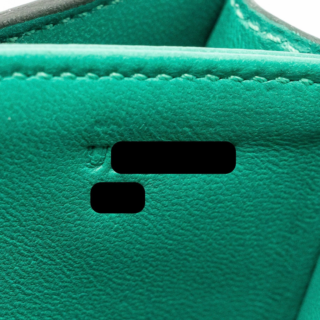 HERMES MINI CONSTANCE SHINY ALLIGATOR MISSISSIPPIENSIS VERT JADE GHW