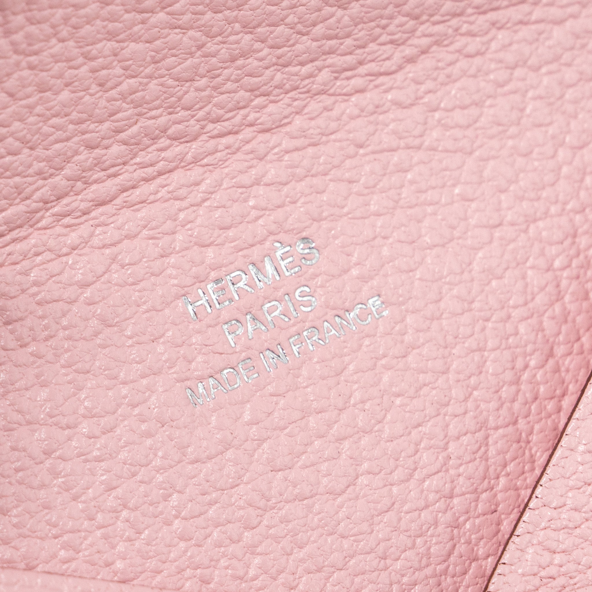 HERMES CALVI CARD HOLDER CHEVRE ROSE SAKURA SHW