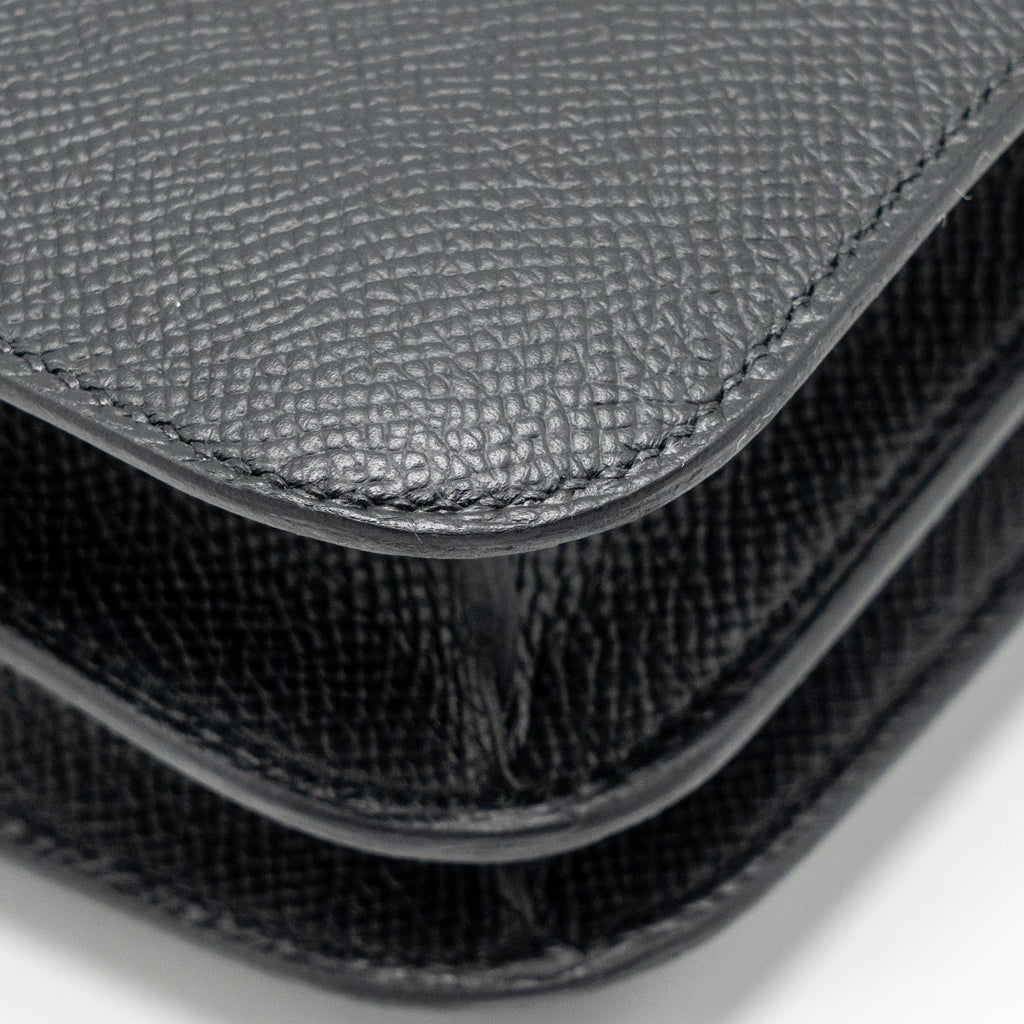HERMES MINI CONSTANCE EPSOM BLACK BRUSHED GHW