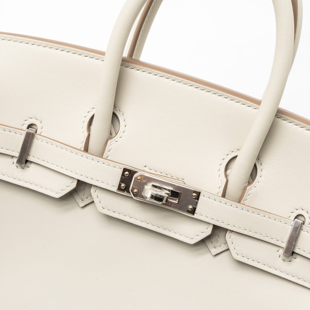 HERMES BIRKIN 25 JONATHAN 80 GRIS PERLE SHW