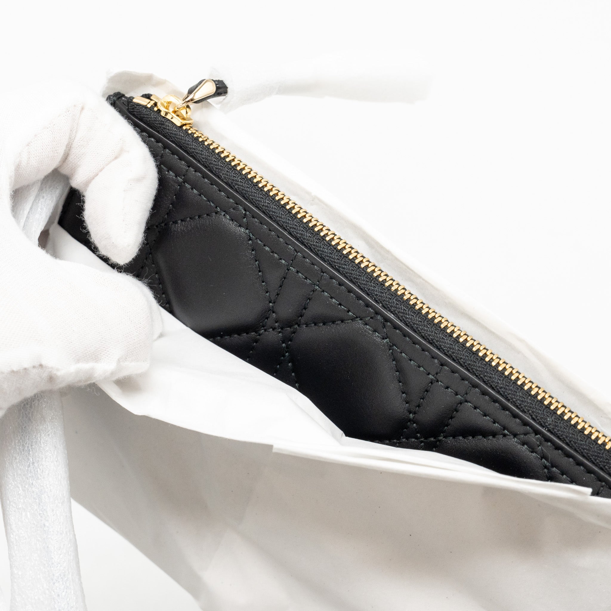 DIOR MEDIUM DIOR TOUJOURS BAG MACROCANNAGE CALFSKIN BLACK LGHW