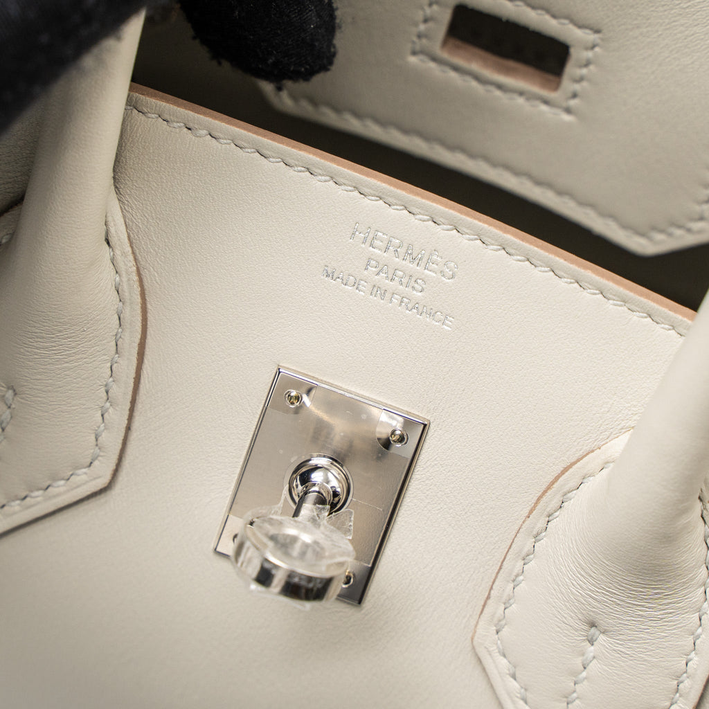 HERMES BIRKIN 25 JONATHAN 80 GRIS PERLE SHW