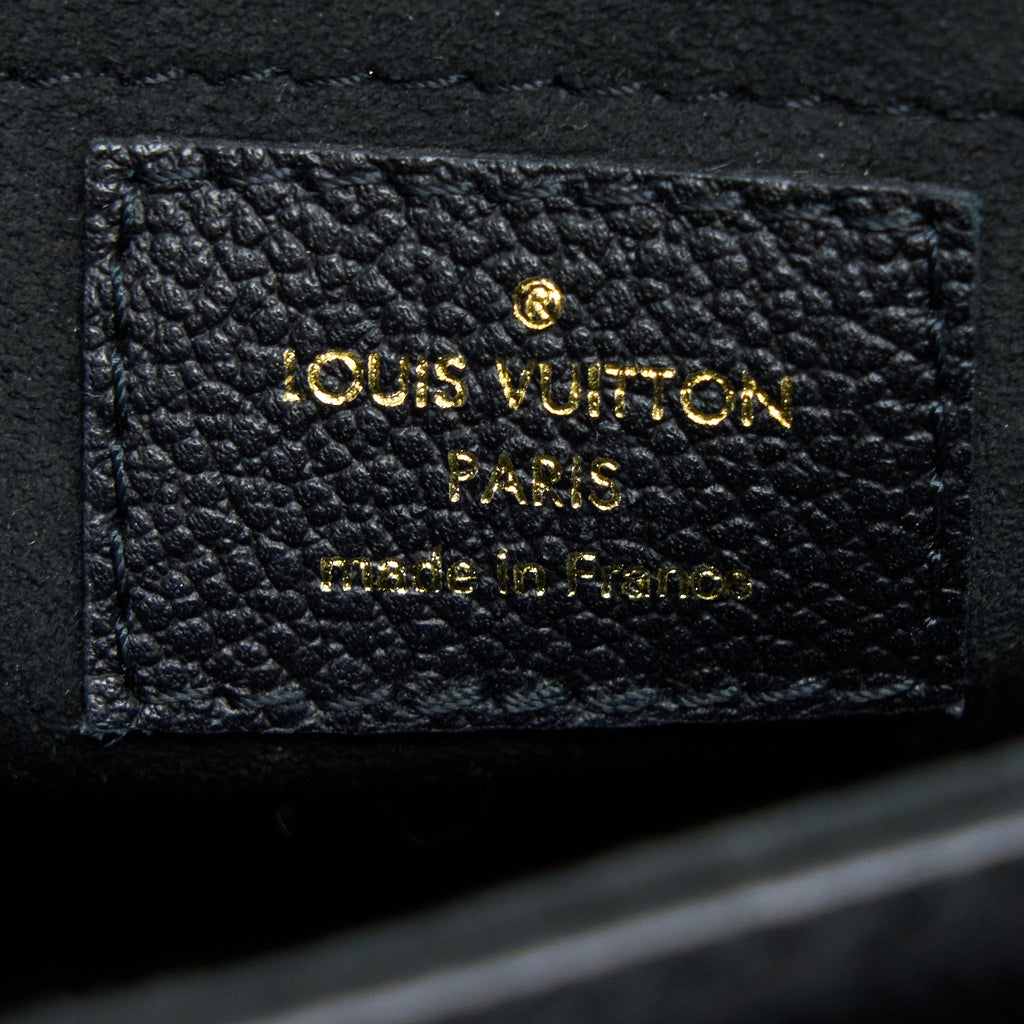 LOUIS VUITTON VAVIN BB MONOGRAM EMPREINTE BLACK GHW