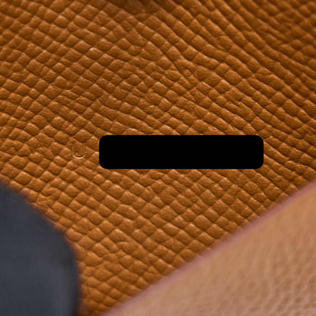 HERMES BEARN CARD HOLDER EPSOM GOLD GHW