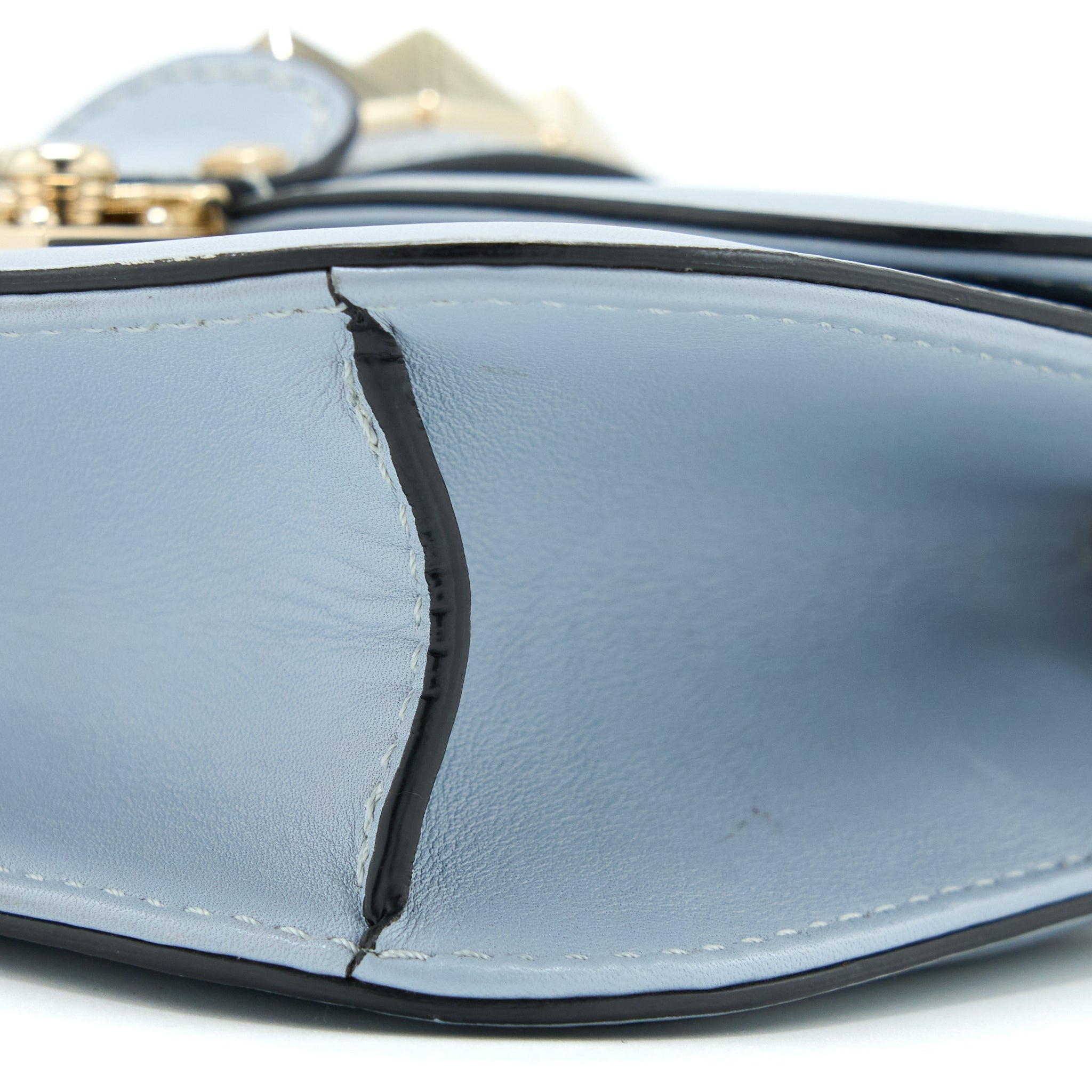 VALENTINO ROCKSTUD LOCK BAG LIGHT BLUE SHW