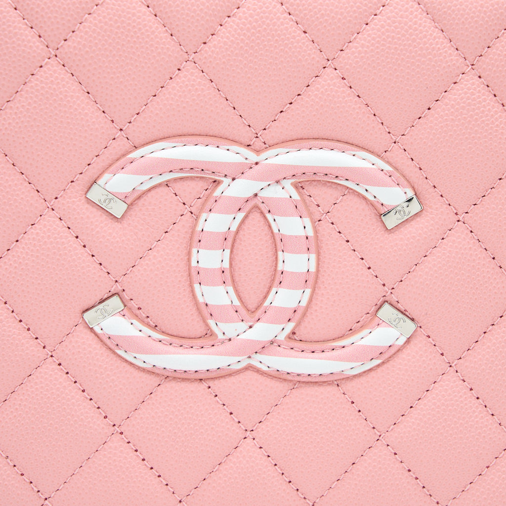 CHANEL MEDIUM FILIGREE VANITY CASE CAVIAR MULTICOLOUR PINK SHW