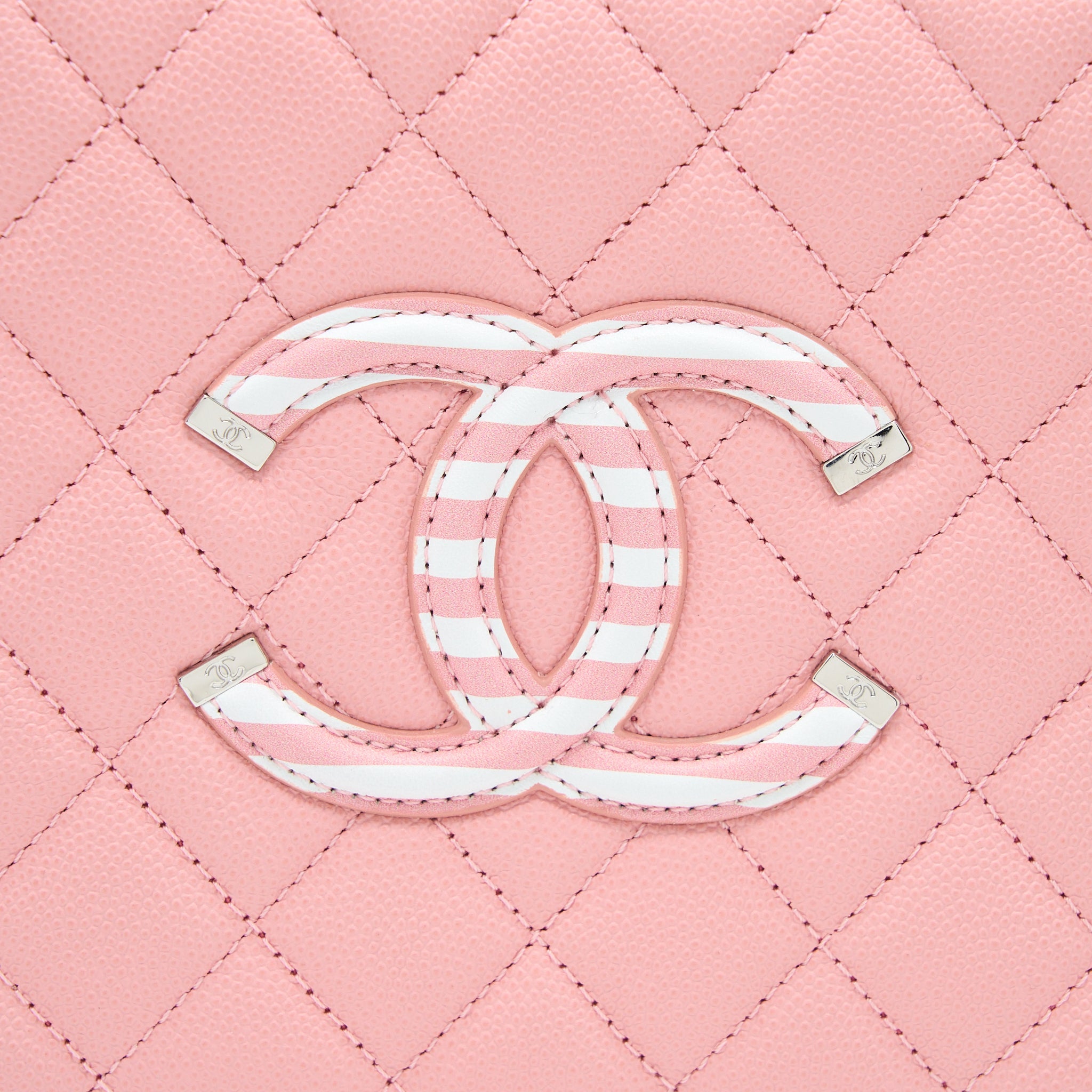 CHANEL MEDIUM FILIGREE VANITY CASE CAVIAR MULTICOLOUR PINK SHW
