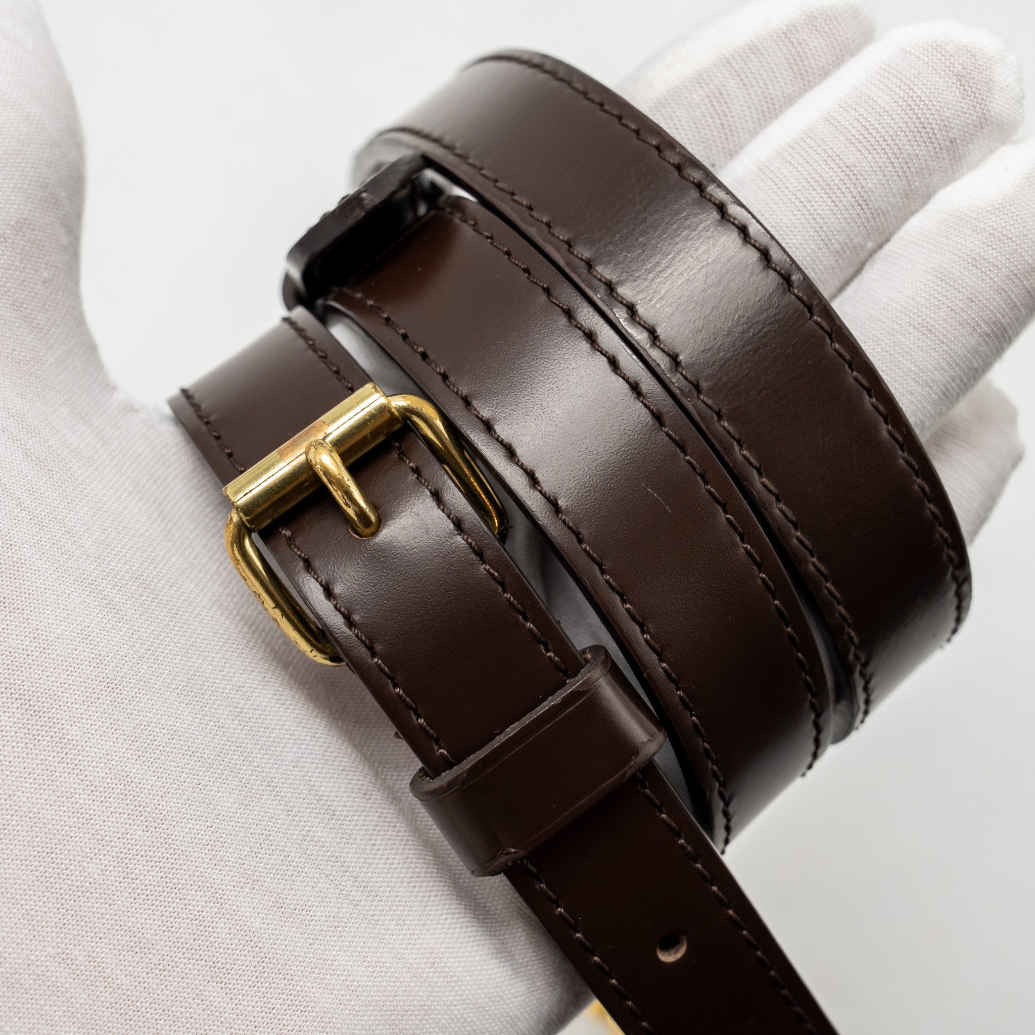 LOUIS VUITTON SPEEDY BANDOULIERE 25 DAMIER EBENE GHW