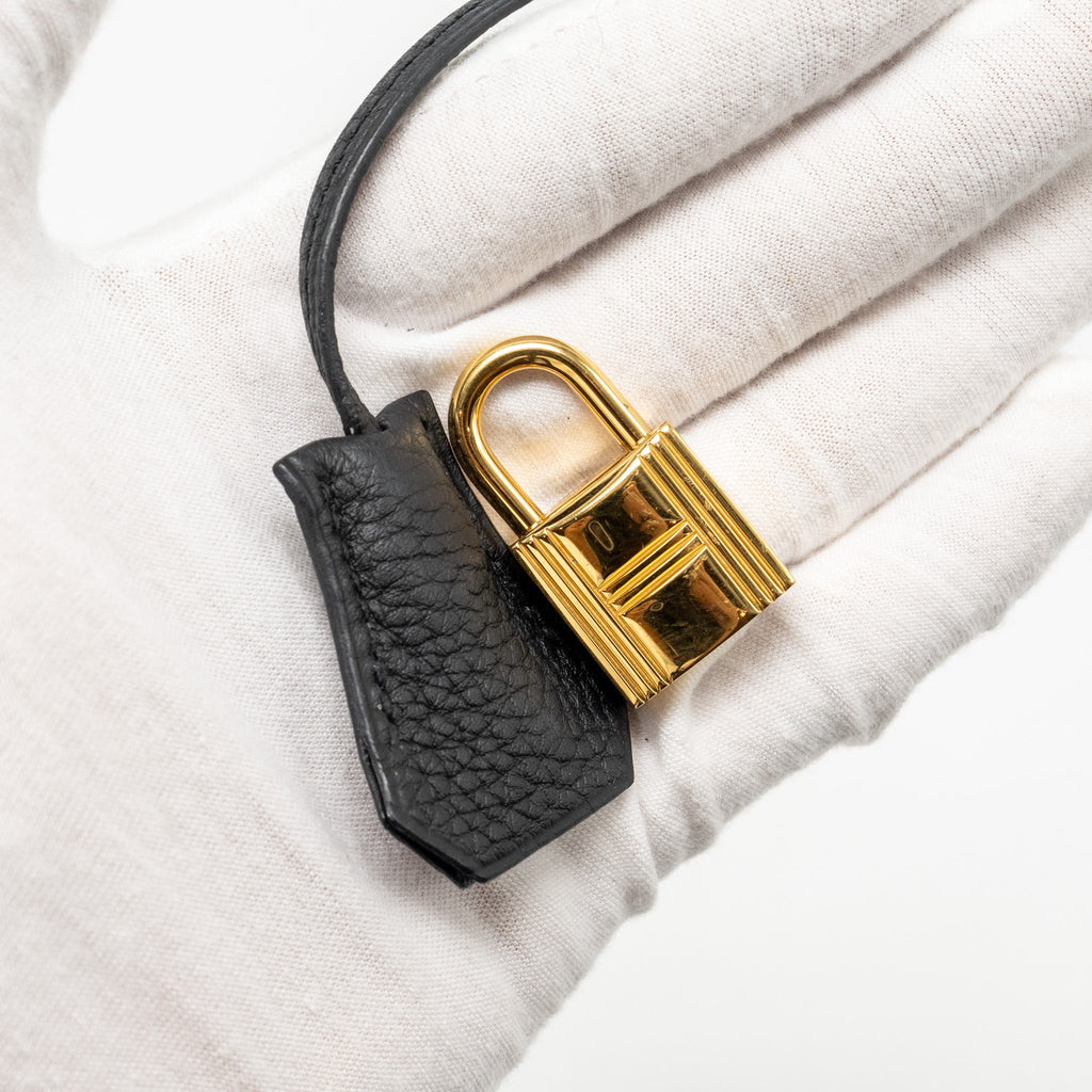 HERMES KELLY 32 TOGO BLACK GHW