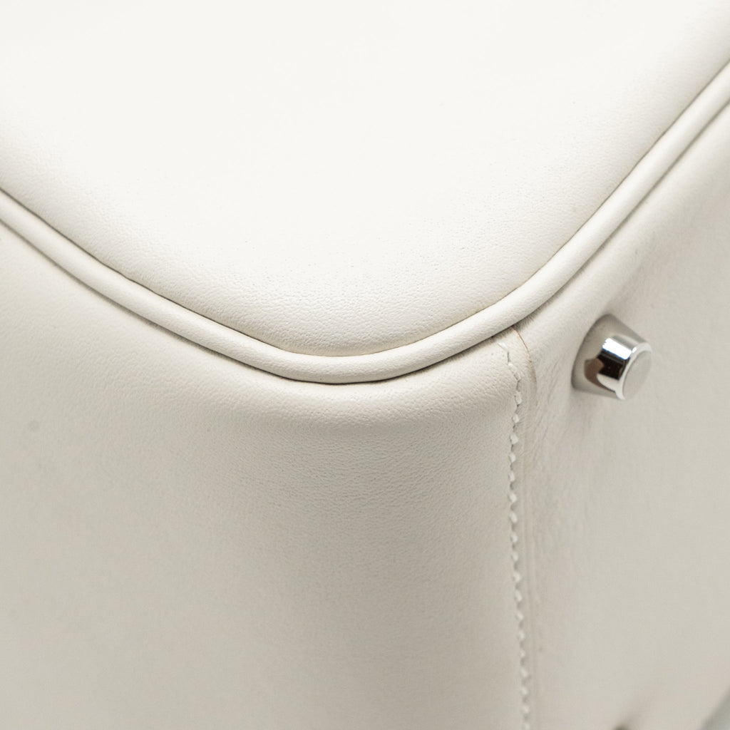 HERMES MINI LINDY SWIFT GRIS PALE/ GRIS MEYER SHW