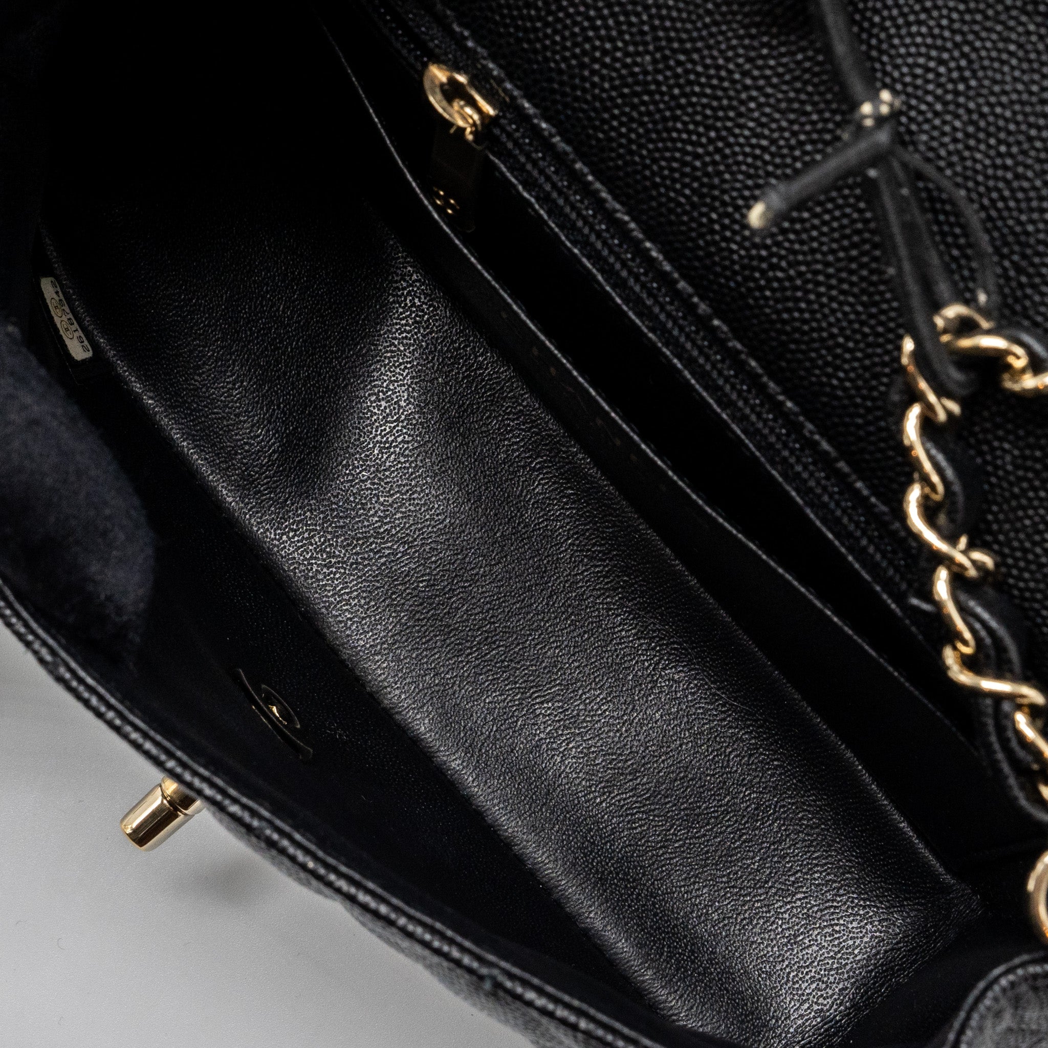 CHANEL CLASSIC MINI RECTANGULAR FLAP BAG CAVIAR BLACK GHW